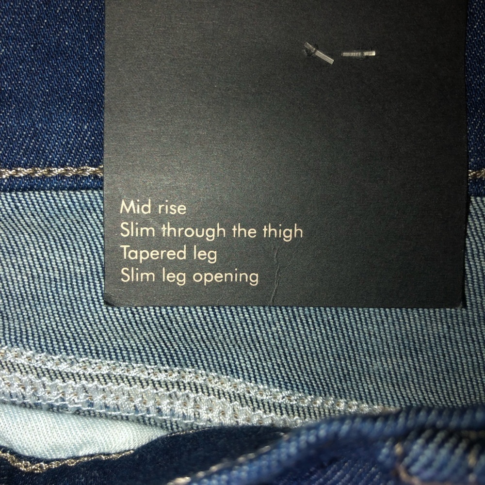NWT Banana Republic Tapered WATERSHED Mill-valley denim stretch jeans, 36×30 - Picture 10 of 13
